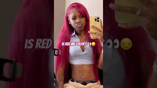 they also said red was my color 😍 #viralvideo #wigs #wiginstall #hairstyle #hair  #shorts #haircut