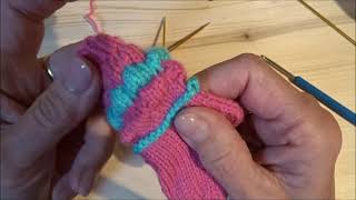 🧦 Brombeeren - Socken stricken,  Rund stricken,