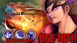 NEW YU ZHONG 100% ONE HIT COMBO SKILL AFTER BUFF!! YU ZHONG TOP GLOBAL BUILD!!