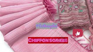 Chiffon sarees / Online shopping