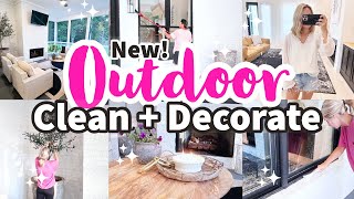 NEW! SUMMER CLEAN WITH ME 2022 | OUTDOOR DEEP CLEANING + DECORATING | PATIO MAKEOVER