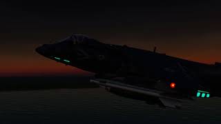 DCS AV8B Normandy Sun Set