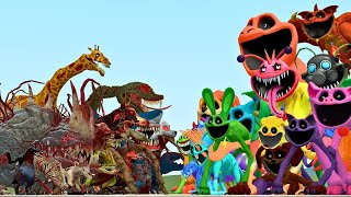 New Zoochosis Monsters Vs New Smiling Critters Poppy Playtime Chapter 3 In Garry's Mod !