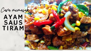 Resep dan Cara Memasak Ayam Saus Tiram Dengan Jagung dan tempe yang enak