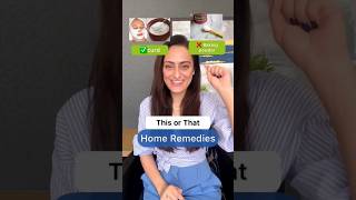 This Or That || Home Remedies #skincare #beauty #acne #dermatologist #shorts