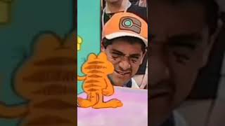 Garfield answers the door, but Pokémon commotion!