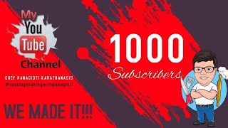 1,000 SUBS! Thank you for your support!!!