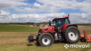 Agromasz sn300 & Case 1195 CVX  / siew mieszanki na kruszonkę