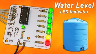 LED Water Level Circuit with ULN2003 - PCB Tutorial