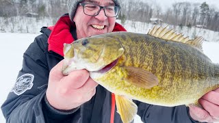 Final Day ICE FISHING!! - Smallmouth Fishing - 2023