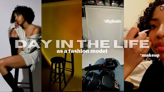 A DAY IN THE LIFE AS A MODEL...makeup, hair, digitals & more