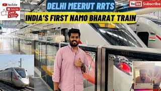 India's First RRTS Delhi To Meerut |1st High Speed Rapid  Rail |दिल्ली से मेरठTrain Journey180 Kmph