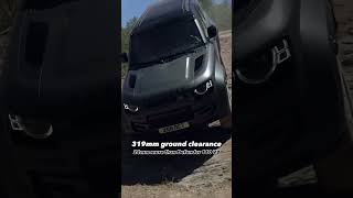 Land Rover Defender octe in actions JLR claims this is the mosue creme,