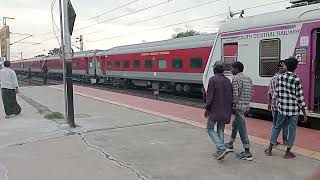 #Telangana Express Train 🚂 Running Full video 📸@Trackonreact