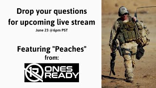 Taking questions for upcoming live stream!