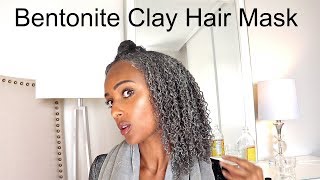 DIY Bentonite Clay Hair Mask to Clarify  & Define Curls | Low Porosity Natural Hair Tips