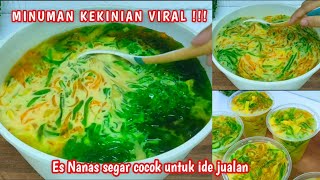 SEGER‼️RESEP ES NANAS ENAK DAN SEGAR || AROMA NANASNYA WANGI BANGET