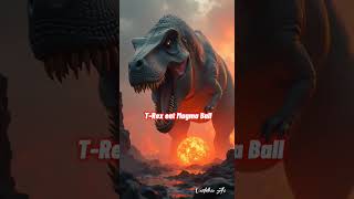 Ai T-ReX eat lava ball