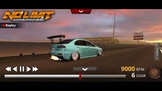 No limit drag racing 2.0 v2.0.3 Twin Turbo Mitsubishi Evo X  Prepped ⅛ @3.414 et