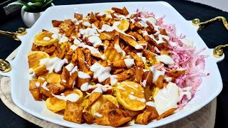 Shawarma Fatteh | Middle Eastern Shawarma Fatteh Recipe