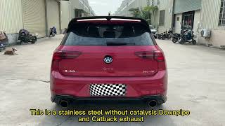 HMD Performance for Golf 6 Stainless Steel Catback with Valve without cat Exhaust