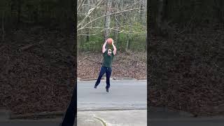 Exploding basketball experiments with Kinsie 🤣 #explodingbaskball