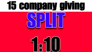 15 company giving bonus and dividend stocks split 1:10 😱😱😱🔥🔥