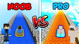 NOOB VS PRO HALÁLOS CSÚSZDA A MINECRAFTBAN!