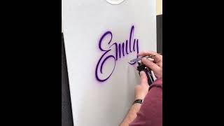 how to write with spray paint writer