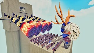 100x DWARF WARRIOR + GIANT vs 4x EVERY GOD - Totally Accurate Battle Simulator TABS