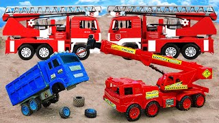 Toy Trucks, Tractors, Construction Cars🚛🚚🚜 | Play With Fire Truck Toys | Kudo Kids Toys