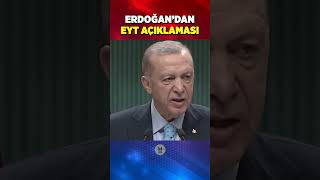 Cumhurbaşkanı Erdoğan'dan EYT açıklaması: Yılbaşından önce tamamlayacağız