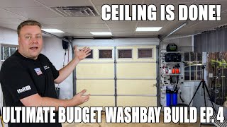 Waterproof Vinyl Drop Ceiling For My Budget Wash Bay Build | Ceiling is Done!