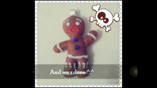 Christmas :How to make a kawaii Ginger Breadman Plushie Tutorial