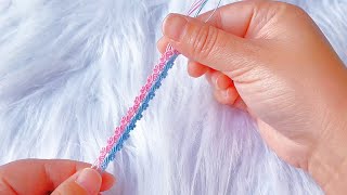 DIY Pink Blue Braided Bracelet Tutorial Crafting a Colorful Pink and Blue Braided Bracelet