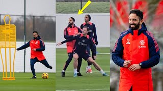 Ruben Amorim's FIRST TRAINING Session at Manchester United!  STUNNING!