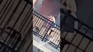 White Woman Burning Wendy's Down in ATLANTA during peaceful protest!