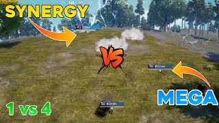 Synergy vs Mega Last Circle Fight | Synergy vs Mega  1vs 4 Final Circle | Today Match