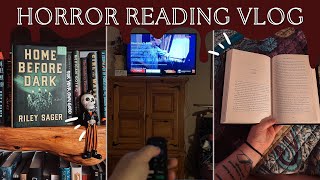 Horror Reading Vlog☠️ || reading my first Riley Sager and watching movies I've never seen before🎥