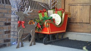 Wood Reindeer Christmas Decoration