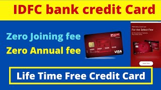 Life time free credit card with no joing fee and annual charges