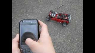 Roadster with mindstorms remote control using Bluetooth