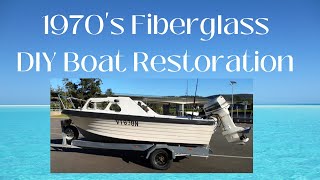 1970's Fiberglass boat restoration project