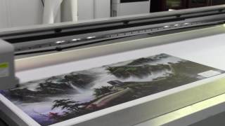 3D large format wall paper pvc film printing machine uv flatbed printer