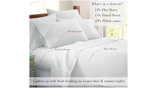 Mayfair Linen 100% Egyptian Cotton Sheets, White Queen Sheets Set, 600 Thread Count Long Staple Cott