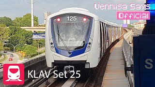 LRT KELANA JAYA LINE KLAV SET 25 DEPARTING AT SUBANG JAYA STATION