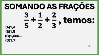 Adição de frações. Ivs Matemática Exatas.