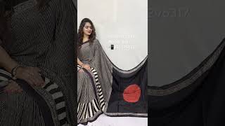 Model Silk Orignal Handblock Fancy Ajrak Print Saree / Order On Whatsapp 8962296317