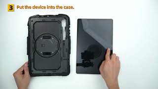 Install | Galaxy Tab S9 FE+ Case | FORT-S PRO