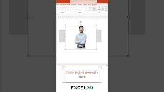PowerPoint - Resim Arka Planı Nasıl Kaldırılır? (Arka Planı Şeffaf Yapma)  #excel751 #excel